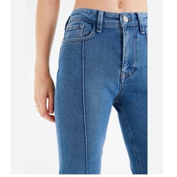 BDG Twig High Rise Blue Skinny Jeans Seamed Front Size 27 Ankle - Picture 3 of 10